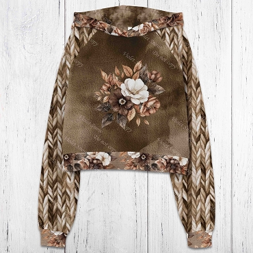 Harvest of calm Floral Watercolor Brown Panel